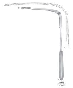 Simon Abdominal & Vaginal Retractors 115X22Mm Blade ,28Cm  (SS-109-1428)