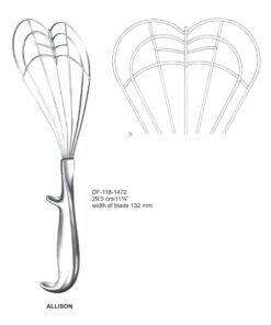 Allison Retractors,29.5Cm,Width Of Blade 132Mm (SS-118-1472)