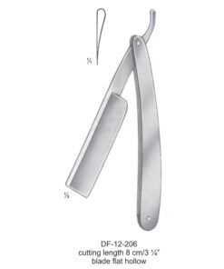 Razors, Cutting Length 8Cm, Blade Flat Hollow (SS-12-206)