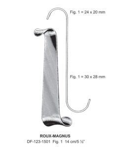 Roux-Magnus Retractors,14Cm,Fig-1, 24X20 & 30X28Mm  (SS-123-1501)