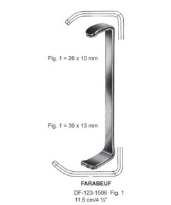 Farabeuf Retractors 30X10 & 30X13Mm, Fig.1, 11.5Cm  (SS-123-1506)