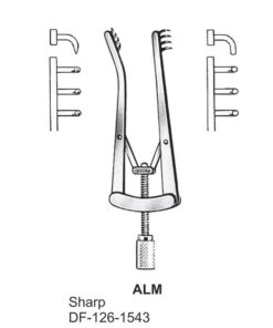 Alm Retractors Sharp 4X4Teeth 7Cm  (SS-126-1543)