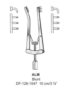 Alm Retractors Blunt 4X4Teeth 10Cm  (SS-126-1547)