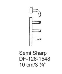 Alm Retractors,10Cm,Semi-Sharp  (SS-126-1548)