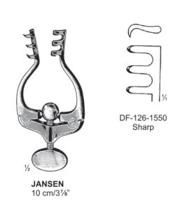 Jansen Retractors,10Cm,Sharp  (SS-126-1550)