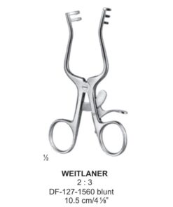 Weitlaner Retractors Blunt 2X3 Teeth 10.5Cm  (SS-127-1560)