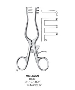 Milligan Retractors, 13.5Cm, Blunt  (SS-127-1571)