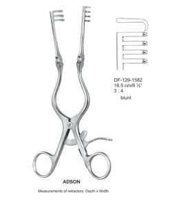 Adson-Retractors Blunt 3X4 Teeth  16.5Cm  (SS-129-1582)
