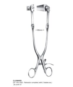 Cloward Retractors Complete (With 2 Blades), 25Cm (SS-129-1583)
