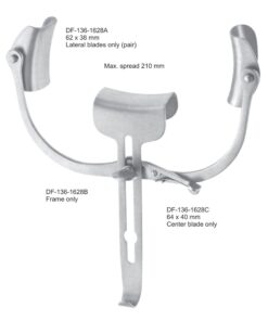 Robin-Masse Retractors, Max Spread 210Mm (SS-136-1628)