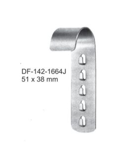 Turner-Warwick Malleable Abdominal Retractors, 51X38Mm , Blade Only (SS-142-1664J)