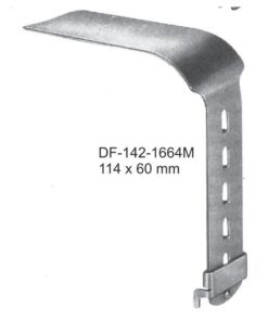 Turner-Warwick Malleable Abdominal Retractors, 114X60Mm , Blade Only (SS-142-1664M)
