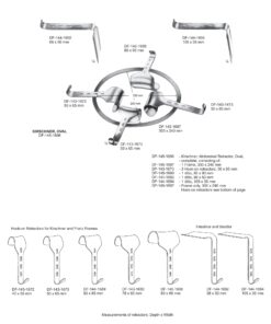 Kirschner Retractors , Hook-On Blades, 50X65Mm (SS-143-1673)