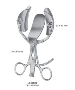 Legueu Retractors, 30X85Mm Central Blade, 30X63Mm (SS-146-1706)