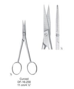 Micro Dissecting Scissors, Cvd. 11Cm  (SS-16-258)
