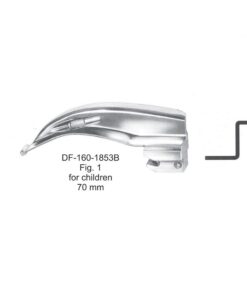 Mcintosh Laryngoscope Blade Only Fig 1. For Children 70Mm (SS-160-1853B)