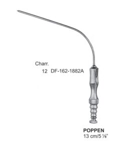Poppen Suction Tube, 13Cm, Charr. 12 (SS-162-1882A)