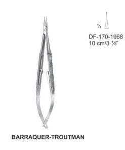 Barraquer Troutman Micro Needle Holders, 10Cm, Straight  (SS-170-1968)