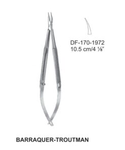 Barraquer Troutman Micro Needle Holders, 10.5Cm , Curved (SS-170-1972)