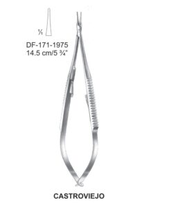 Castroviejo Micro Needle Holders, With Ratchet 14.5Cm, Straight (SS-171-1975)