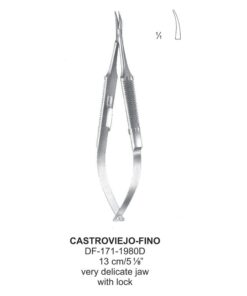 Castroviejo-Fino Needle Holders Delicate With Lock, 13Cm, Curved (SS-171-1980D)