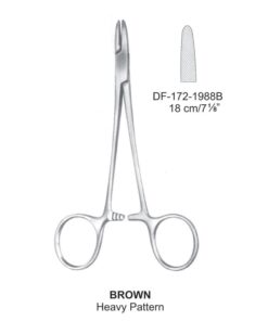 Brown Needle Holder, Heavy Pattern, 18Cm (SS-172-1988B)