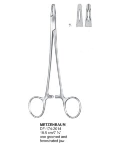 Metzenbaum Needle Holders,18.5Cm , One Grooved, One Fenestrated Jaw (SS-174-2014)