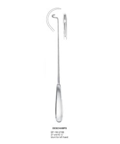 Deschamps Ligature Needles, 27Cm, Left Hand Blunt  (SS-184-2108)