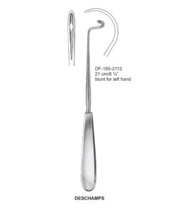 Deschamps Ligature Needles, 21Cm, Blunt, Left Hand (SS-185-2112)