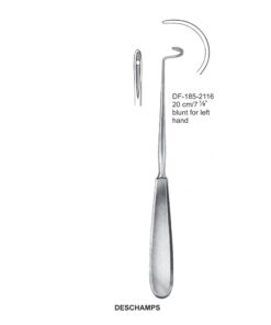 Deschamps Ligature Needles, 20Cm, Blunt, Left Hand (SS-185-2116)