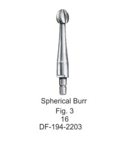 Spherical Burr For Hudson Hand Drill, Fig 3, 16Mm (SS-194-2203)