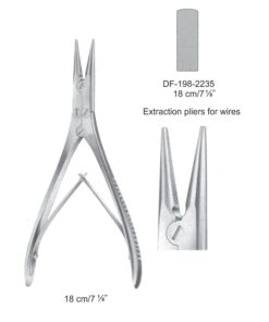 Extraction Pliers For Wires, 18Cm (SS-198-2235)