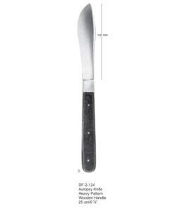 Autopsy Knife Heavy Pattern With Wooden Handle, 25Cm  (SS-2-124)