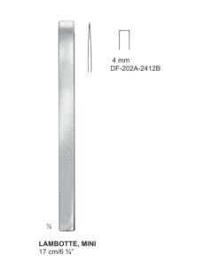 Lambotte Mini Bone Chisels  4Mm, 17Cm (SS-202-2412B)