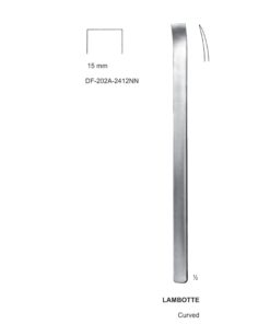 Lambotte Bone Chisels  15Mm, 24Cm, Curved (SS-202A-2412Nn)