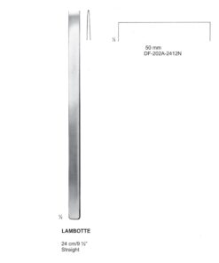 Lambotte Bone Chisels  50Mm, 24Cm, Straight (SS-202A-2412N)