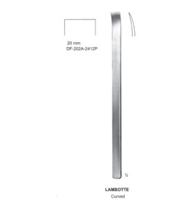 Lambotte Bone Chisels  20Mm, 24Cm, Curved (SS-202A-2412P)