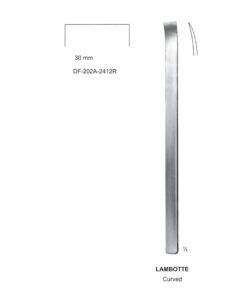 Lambotte Bone Chisels  30Mm, 24Cm, Curved (SS-202A-2412R)