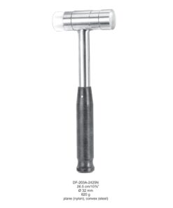 Mallet,  26.5Cm 32Mm, 620 Grams, Plane (Nylon), Convex (Steel) (SS-203A-2425N)