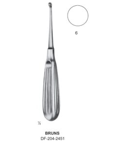 Bruns Bone Curettes, Fig.6, 17Cm  (SS-204-2451)