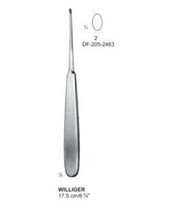 Williger Bone Curettes, 17.5Cm , Oval (SS-205-2463)