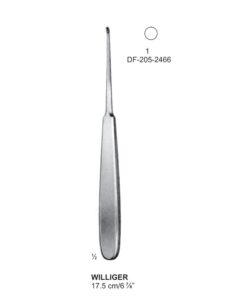 Williger Bone Curettes, 17.5Cm , Round (SS-205-2466)