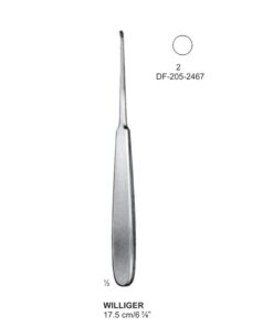 Williger Bone Curettes, 17.5Cm , Round (SS-205-2467)
