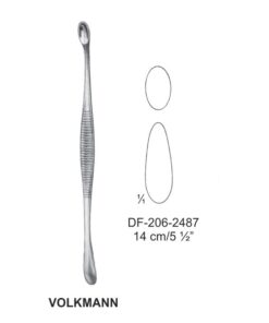 Volkmann Bone Curettes, Oval/Oval 14Cm  (SS-206-2487)