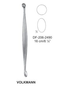 Volkmann Bone Curettes, Round/Oval 16Cm  (SS-206-2490)
