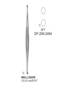 Williger Bone Curettes, Fig.0/1, Oval/Oval 13.5Cm  (SS-206-2494)