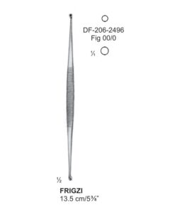 Bone Curettes, Fig.00/0, Round/Round 13.5Cm