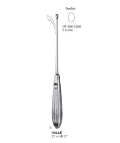 Halle Bone Curettes, 21Cm, 5.2Mm, Flexible (SS-206-2500)