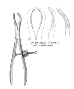 Bone Holding Forceps With Thread Fixation 17Cm (SS-216-2602A)