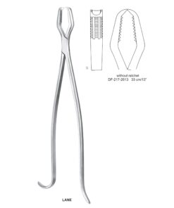 Lane Bone Holding Forceps Without Ratchet 33Cm  (SS-217-2613)